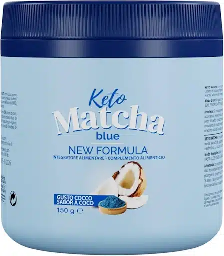 Keto matcha blue